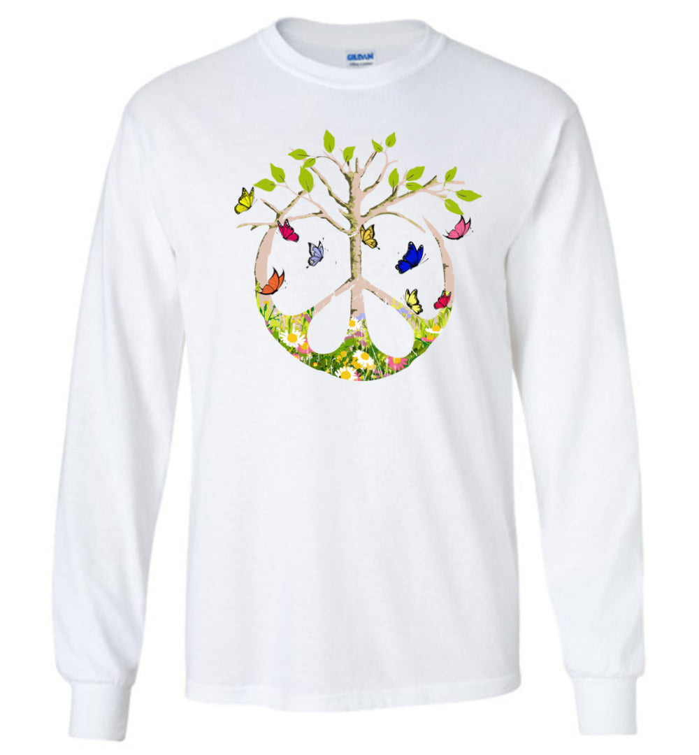 Spring Peace Tree Long Sleeve T-Shirt