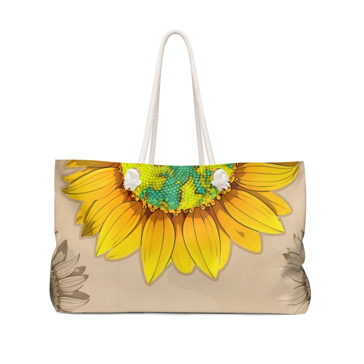 Weekender Bag - Be A Sunflower Bags Printify 