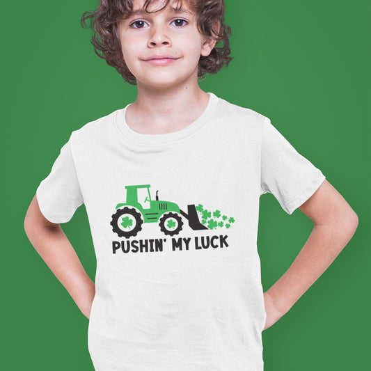 Pushin My Luck Kids Shirt