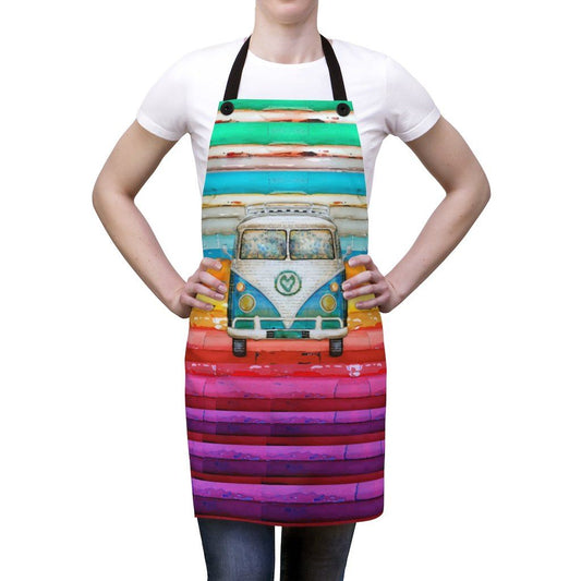 Hippie Van - Apron Accessories Printify 