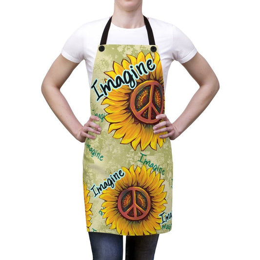 Imagine Sunflower - Apron Accessories Printify 