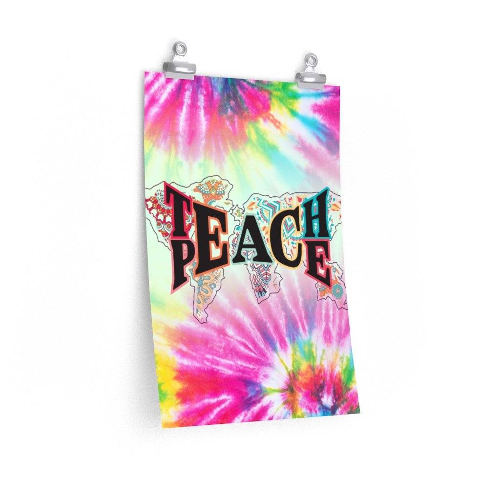 Teach Peace - Premium Matte vertical posters Poster Printify 12″ × 18″ CG matt 