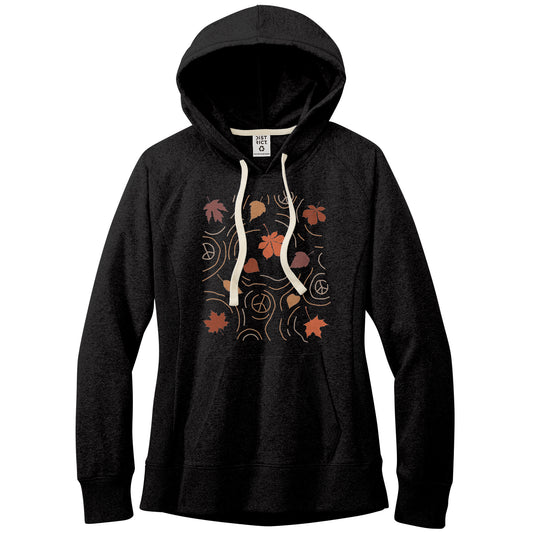 Autumn Leaves In The Wind Women's Re-Fleece Hoodie