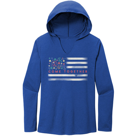 Come Together Flag Women’s Perfect Tri Long Sleeve Hoodie
