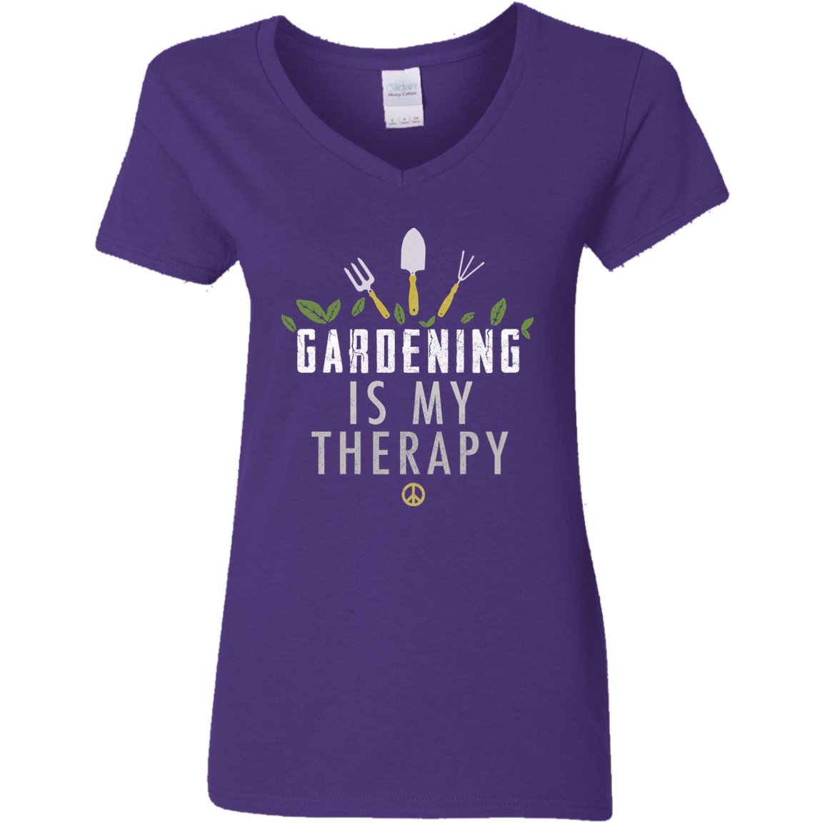 Gardening is my therapy V-Neck T-Shirt
