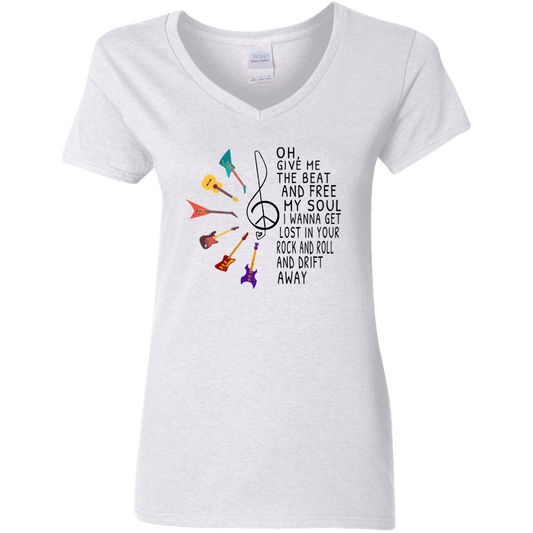 Give me the beat and free my soul V-Neck