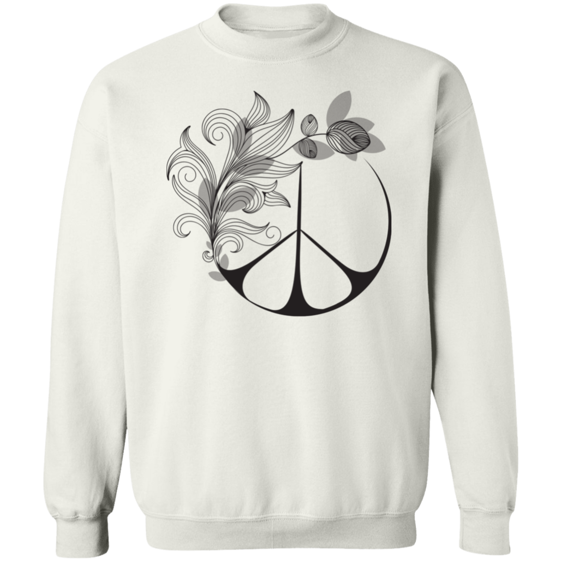 Peace In Nature Crewneck Pullover Sweatshirt