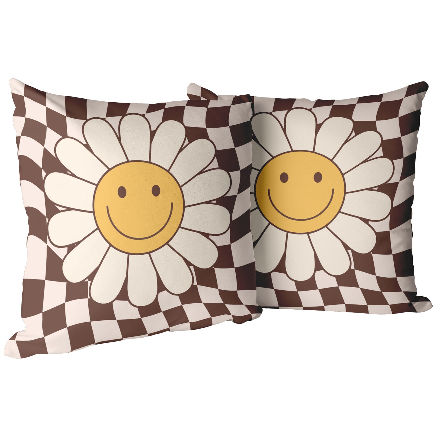 Happy Flower Retro Pillows And Covers