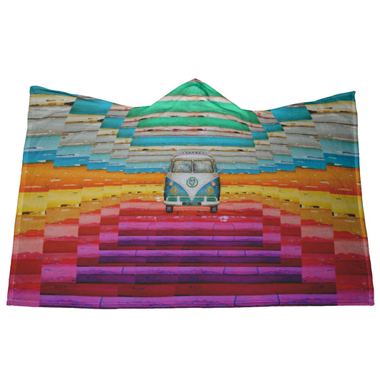 Hippie Van Hooded Blanket