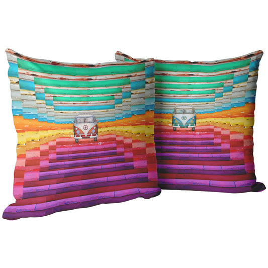 Hippie Van Pillows And Covers