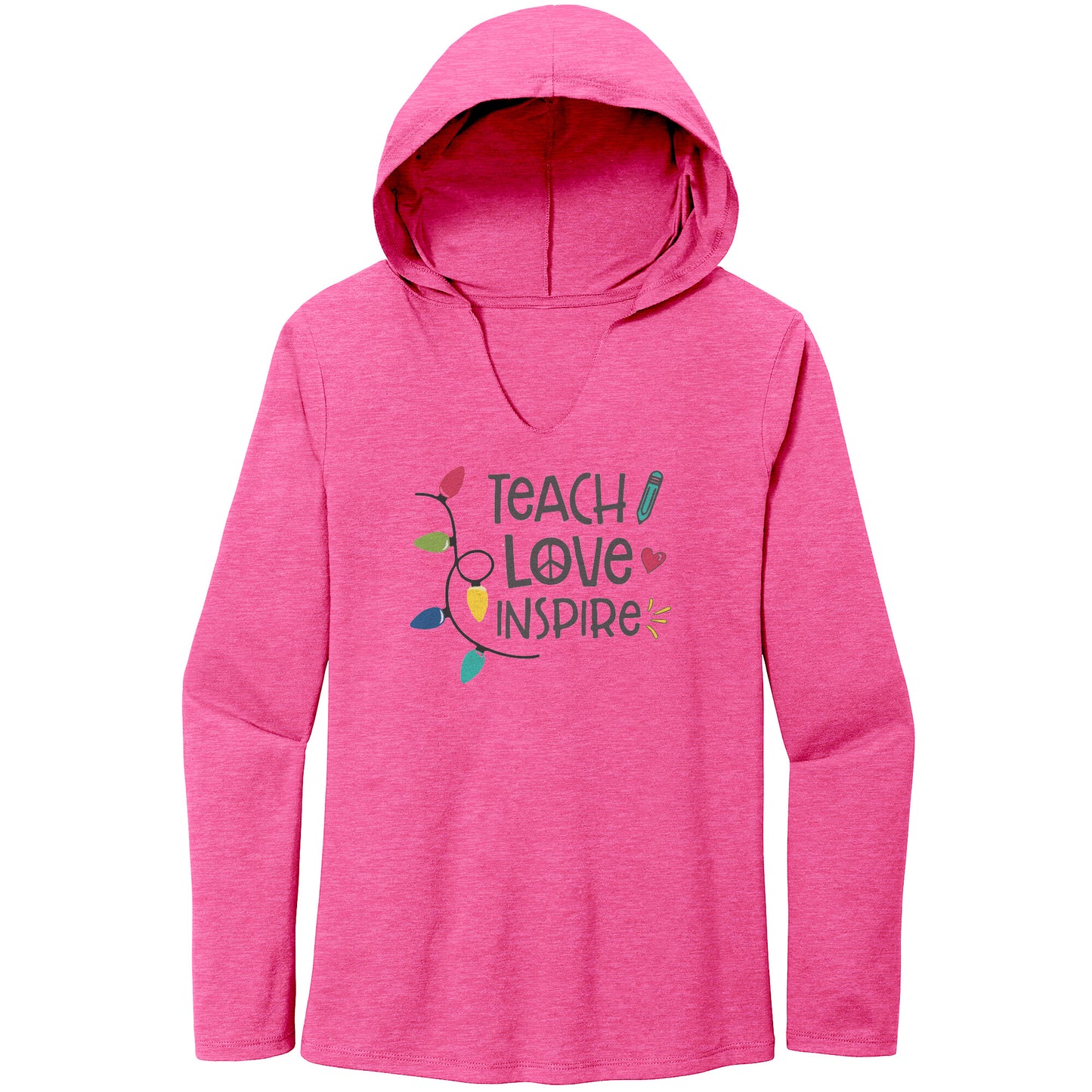 Teach Love Inspire Women’s Perfect Tri Long Sleeve Hoodie