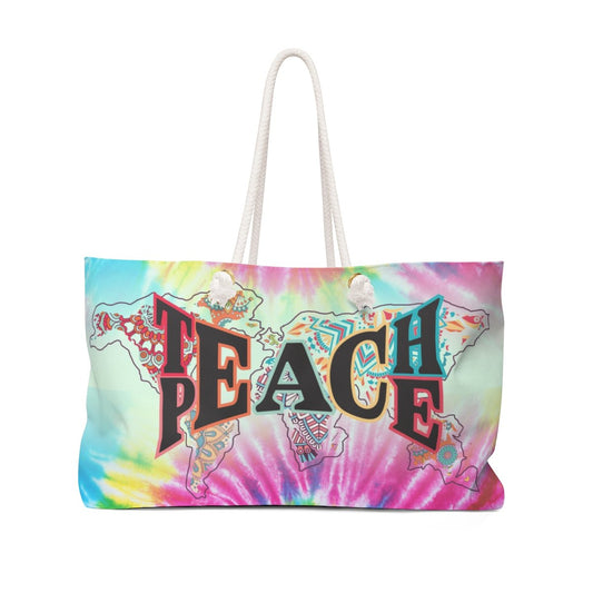 Teach Peace Weekender Bag