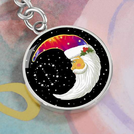 Moon Child Holiday Keychain