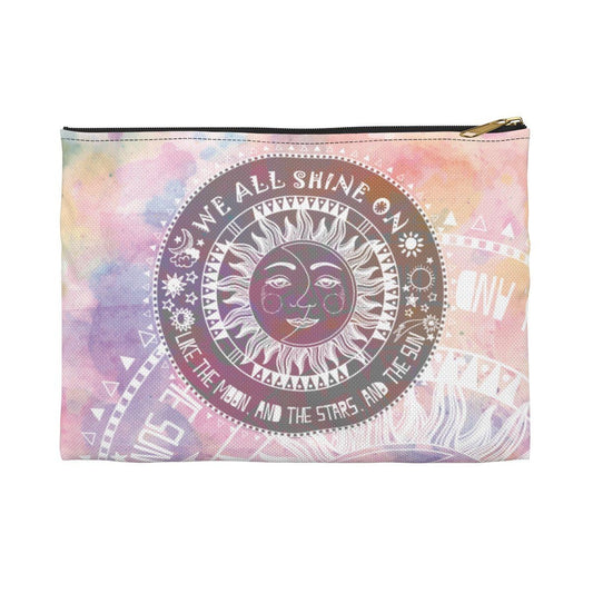 The Moon The Stars The Sun Accessory Pouch Bags Printify Small Black 