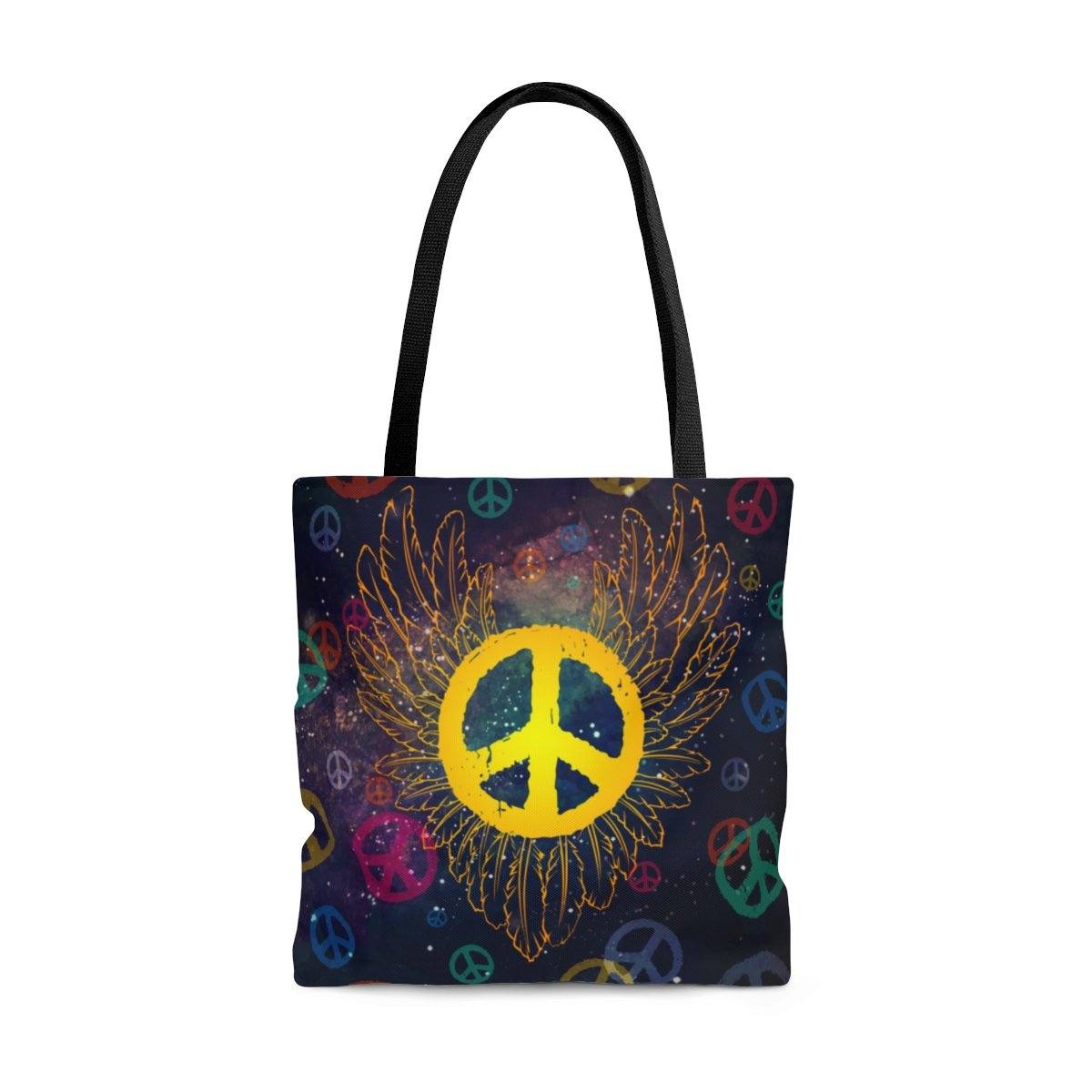 Peace Wings AOP Tote Bag Bags Printify Large 