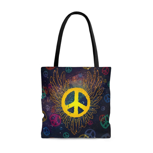 Peace Wings AOP Tote Bag Bags Printify Large