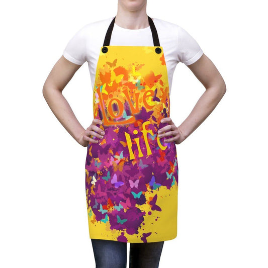 Butterflies - Love Life - Apron Accessories Printify