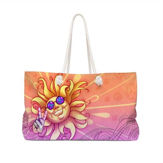 Peace Out Weekender Bag Bags Printify
