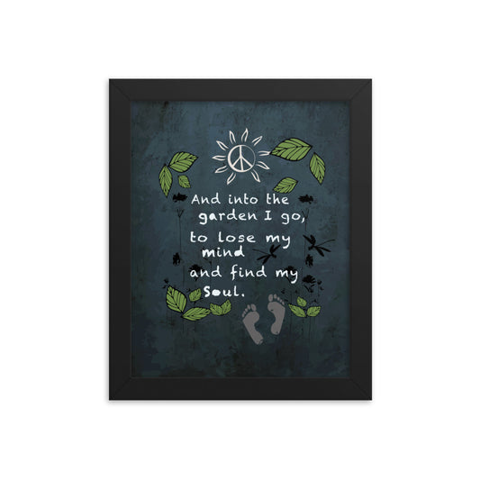 Framed poster