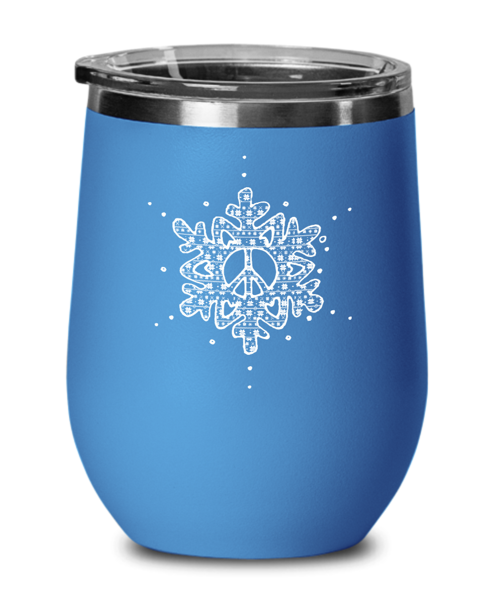 Peace Love Snowflake- Tumbler Cup