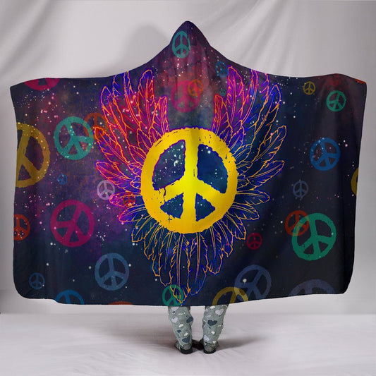 PEACE WINGS - HOODED BLANKET Heyjude Shoppe 