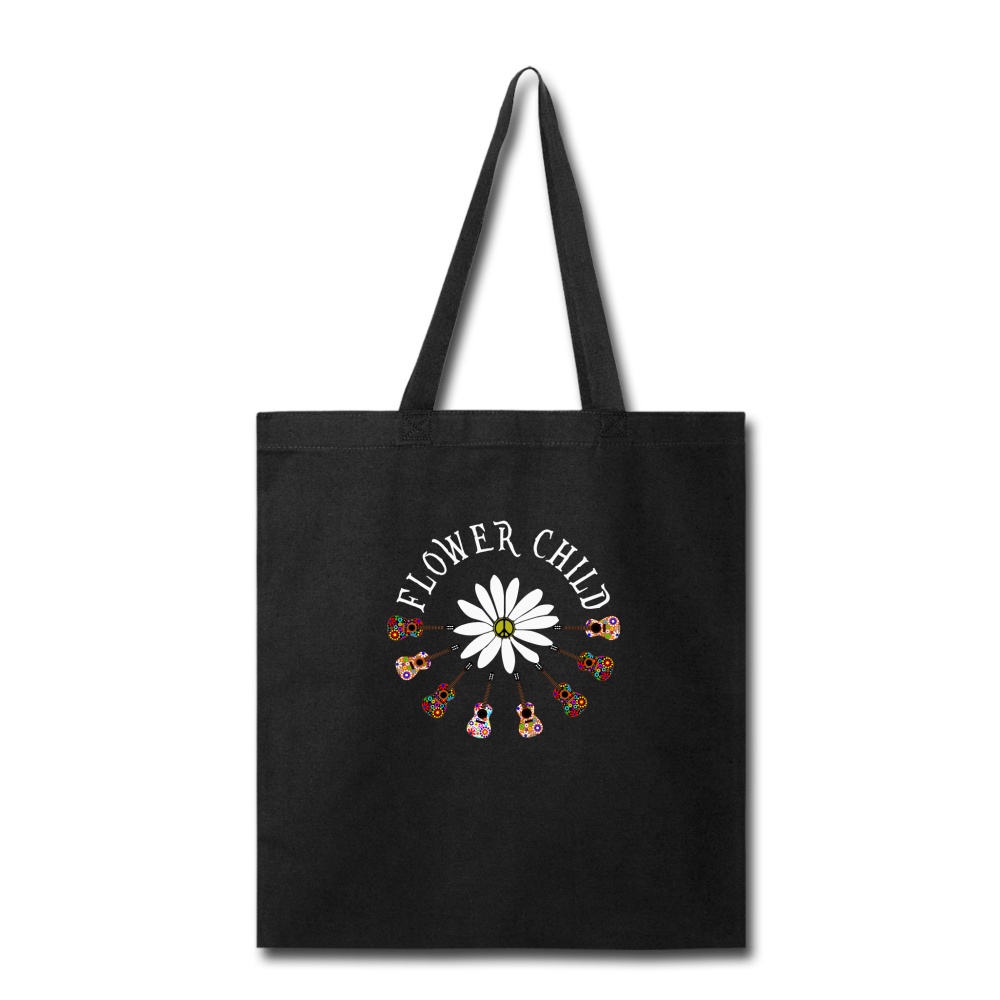 Flower Child- Tote Bag - black