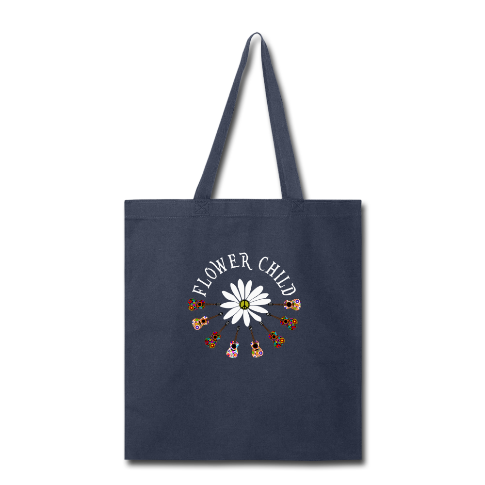 Flower Child- Tote Bag - navy