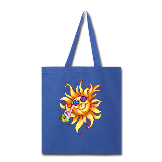 Sun- Tote Bag - royal blue
