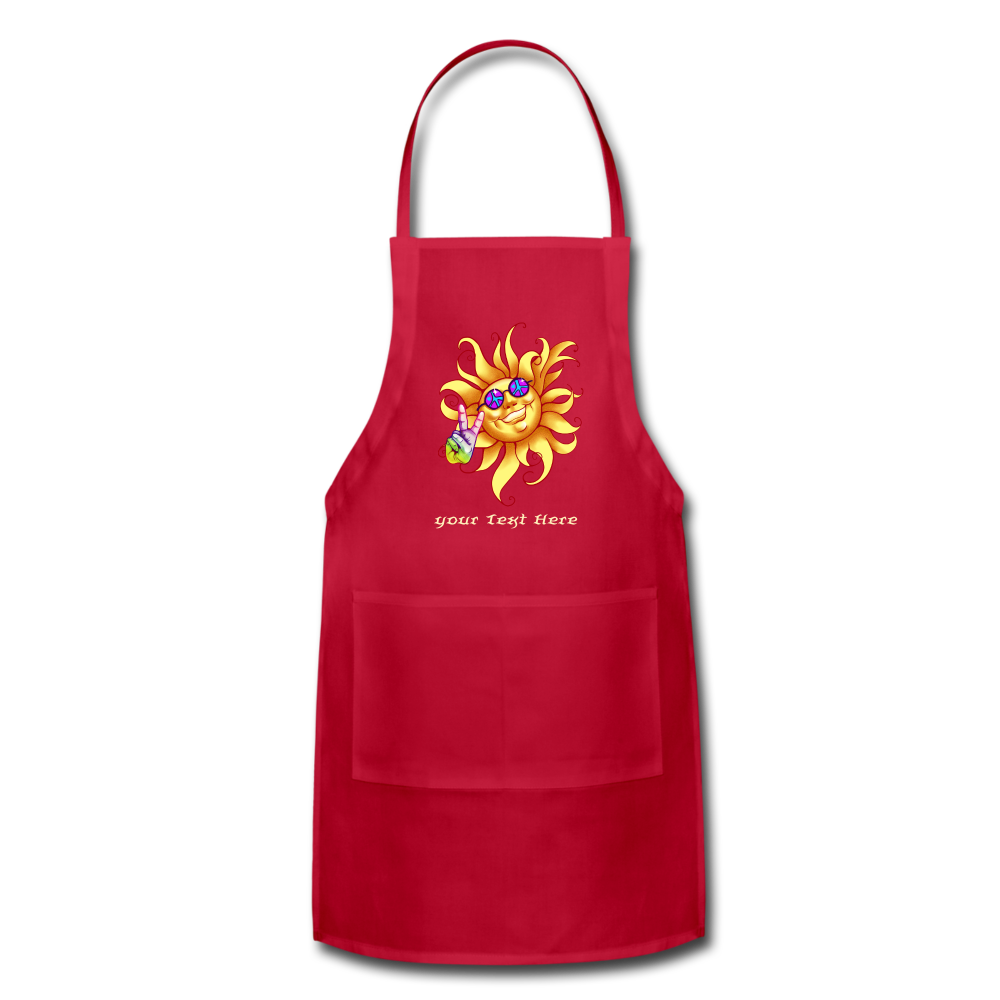 Adjustable Apron - Customize - red