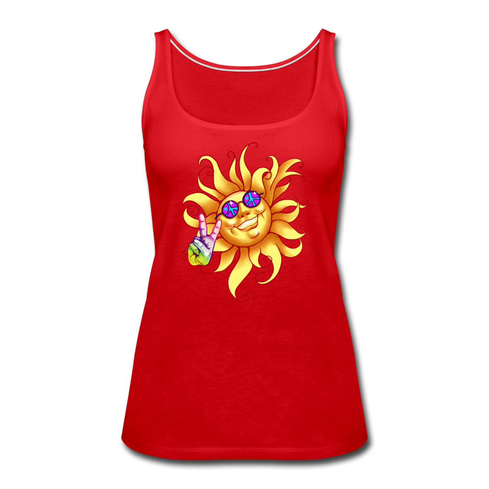 Peace Out - Women’s Premium Tank Top - red