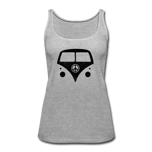 Hippie Van- Women’s Premium Tank Top - heather gray