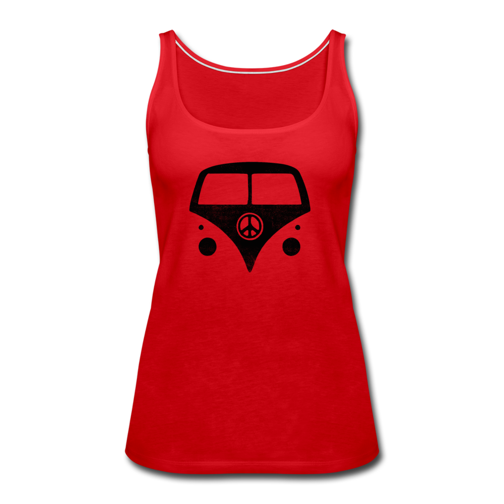 Hippie Van- Women’s Premium Tank Top - red