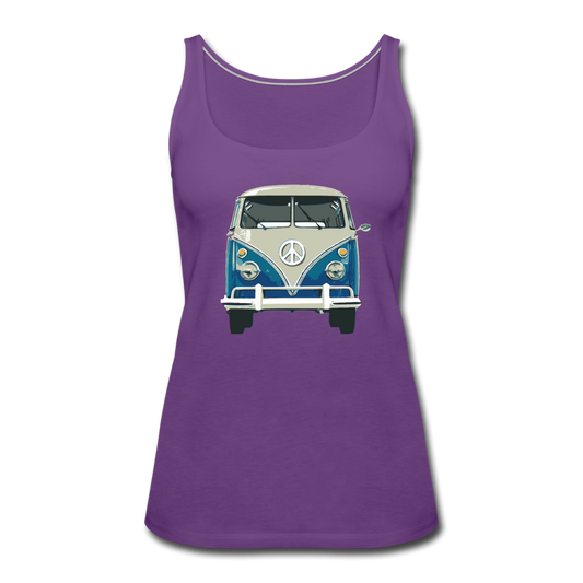 Hippie Van- Women’s Premium Tank Top - purple