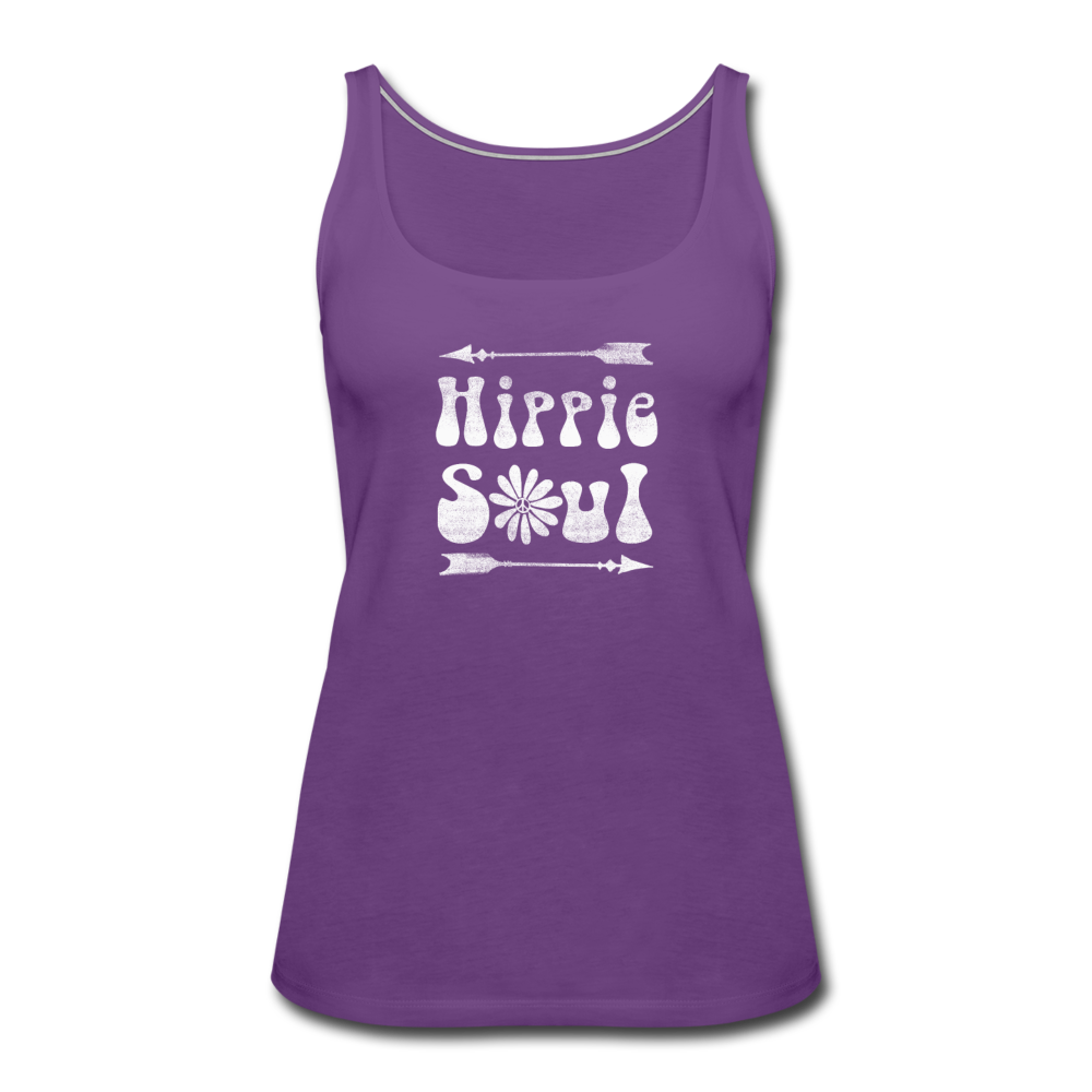 Hippie Soul- Women’s Premium Tank Top - purple