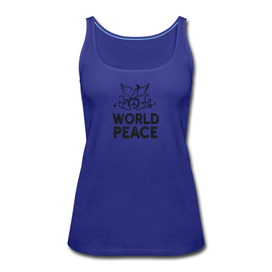 World Peace- Women’s Premium Tank Top - royal blue