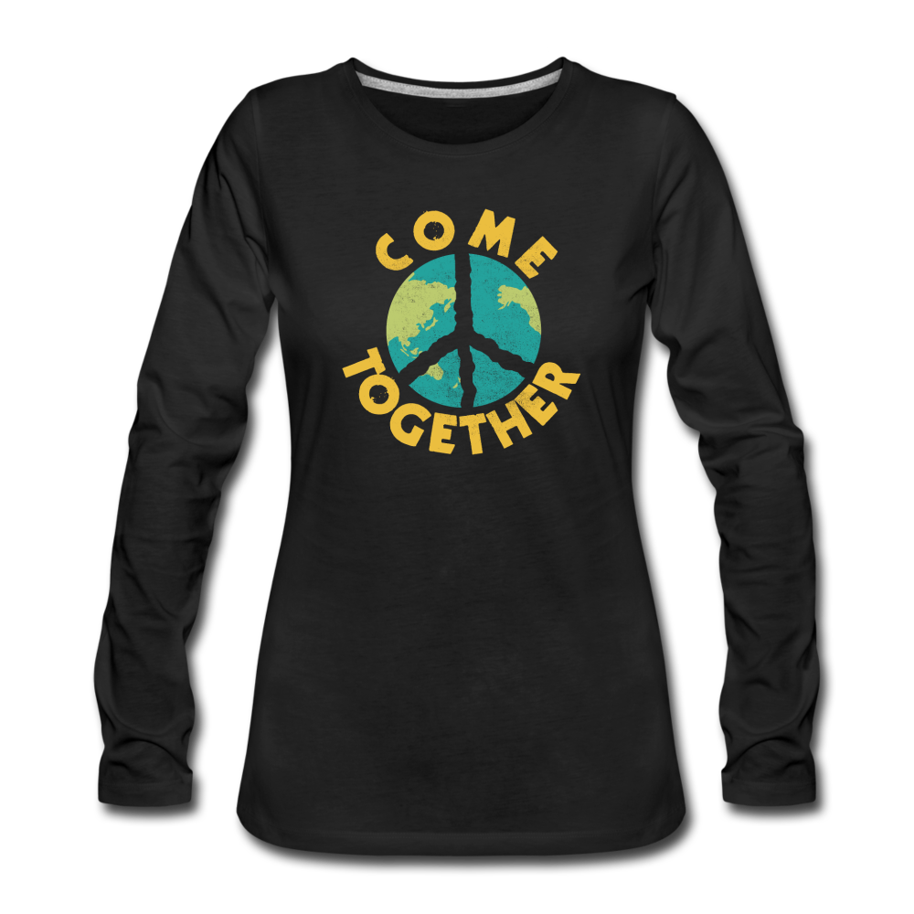 Come Together- Women's Premium Long Sleeve T-Shirt - black