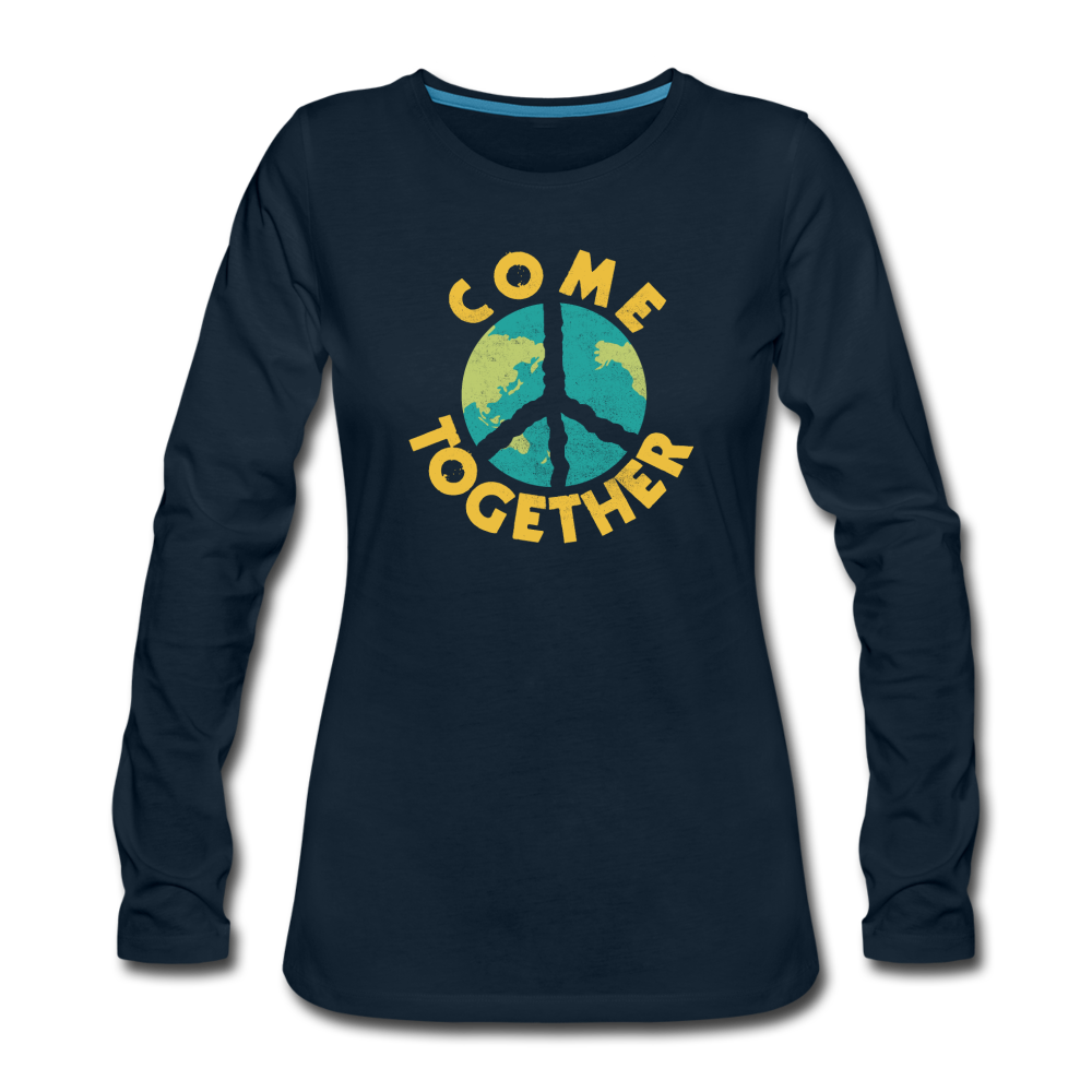 Come Together- Women's Premium Long Sleeve T-Shirt - deep navy