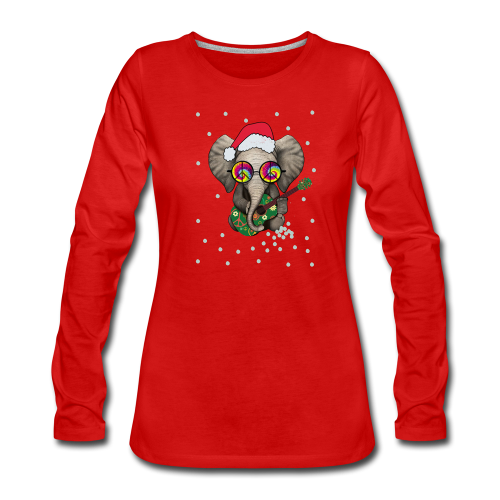 Hippie Elephant Holiday - red