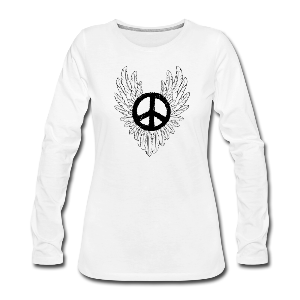 Peace Sign Wings - white