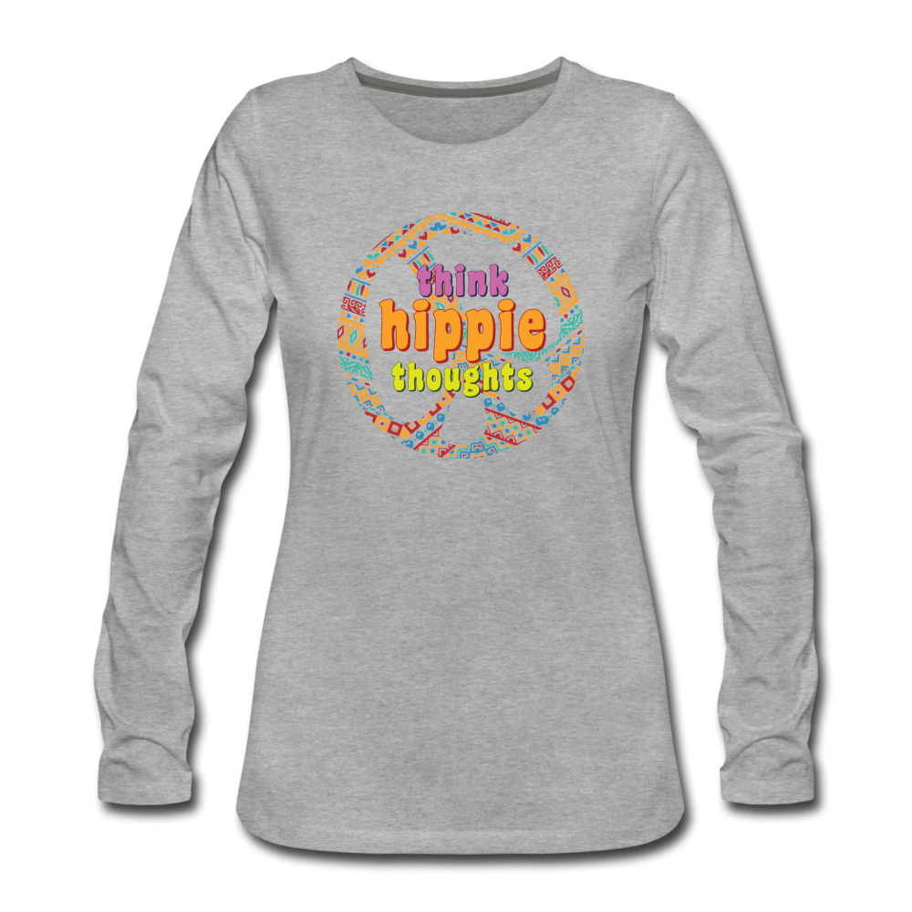 Think Hippie Thoughts - heather gray