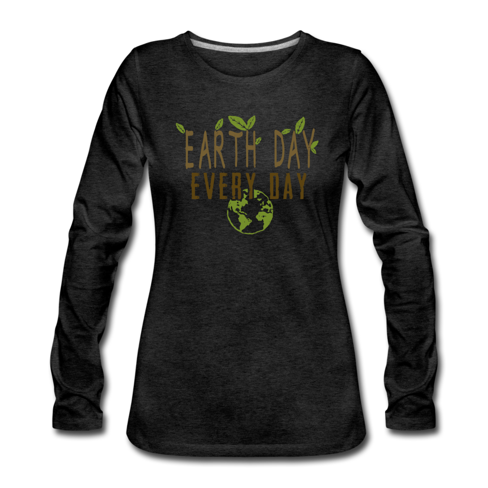 Earth Day Every Day - charcoal gray