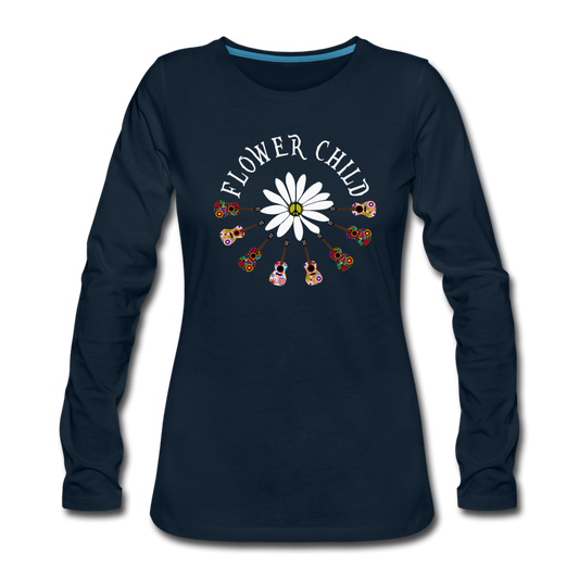 Flower Child - deep navy