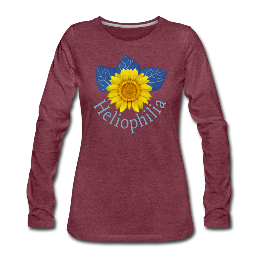 Heliophilia- Sunflower - heather burgundy