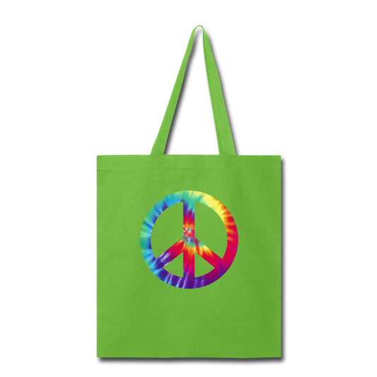 Peace sign - lime green