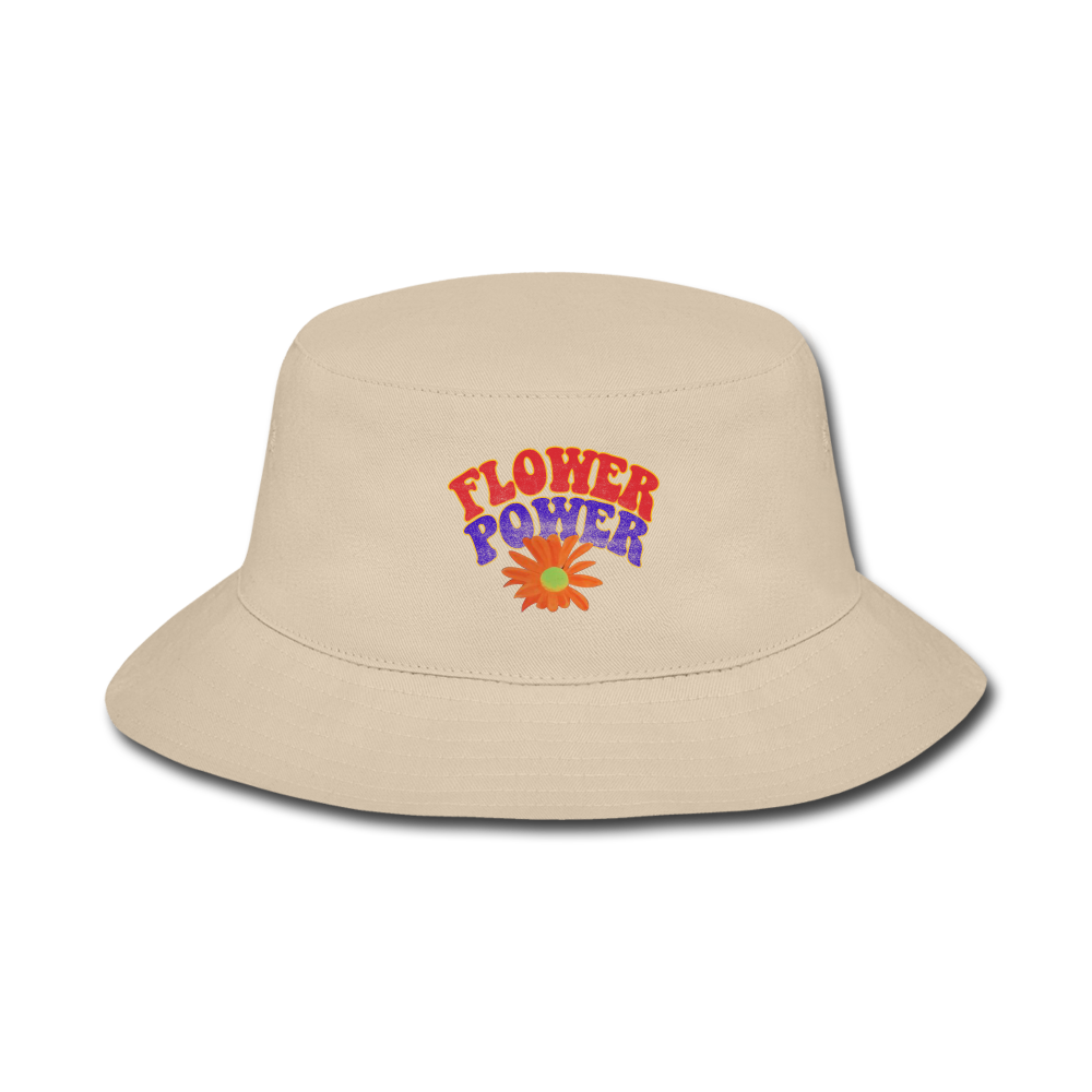 Flower Power Bucket Hat - cream