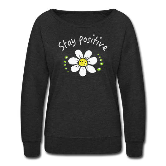 Womenโs Crewneck Sweatshirt - heather black