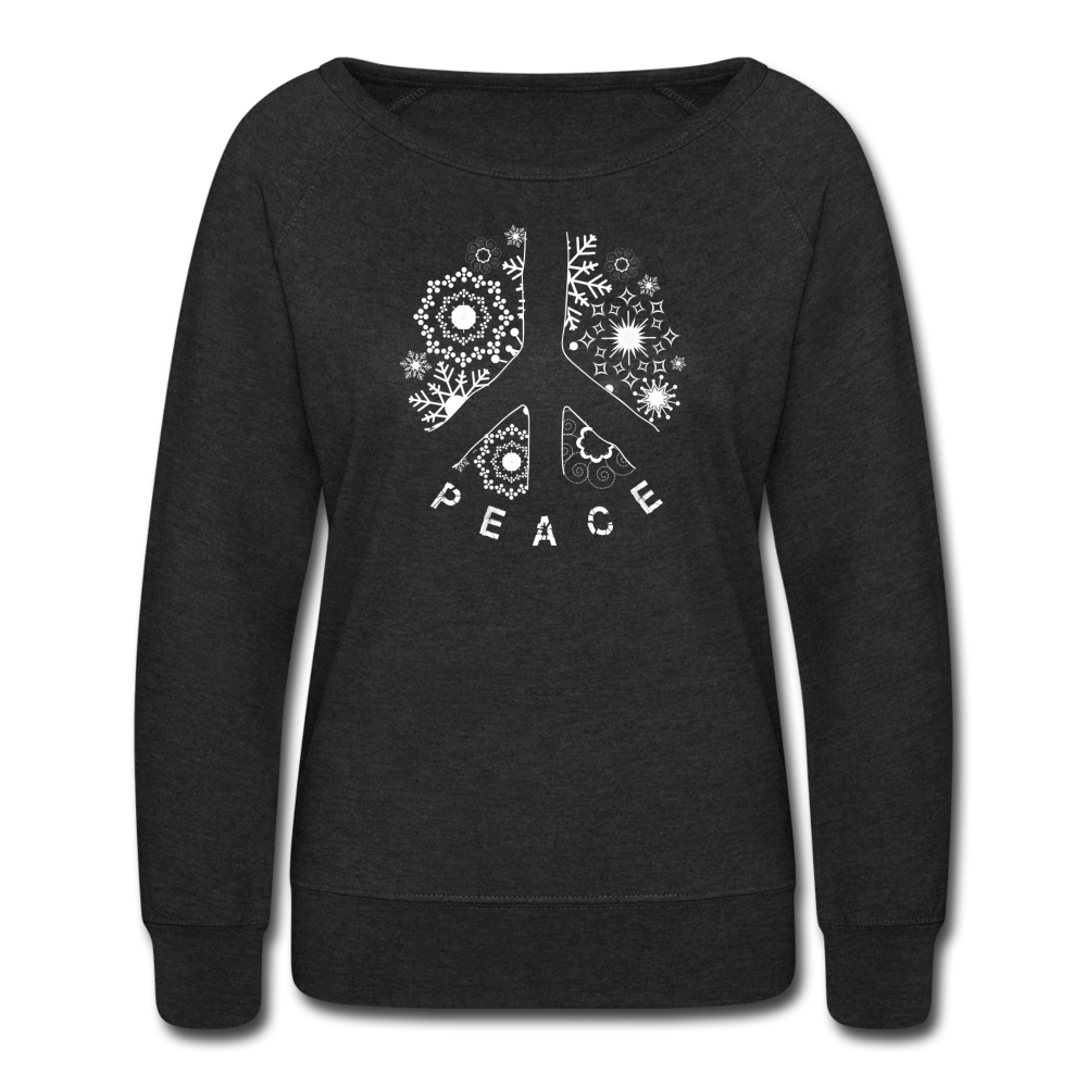 Holiday Peace Sign - heather black