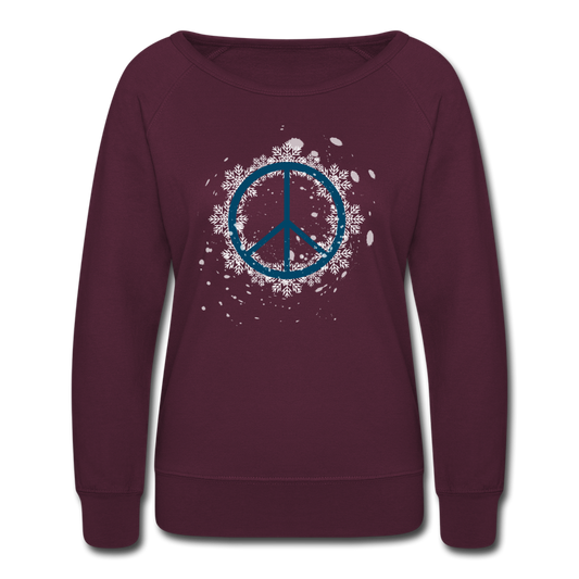 Holiday Peace Sign - plum