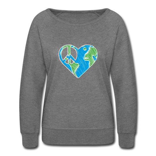 I Heart Peace - heather gray