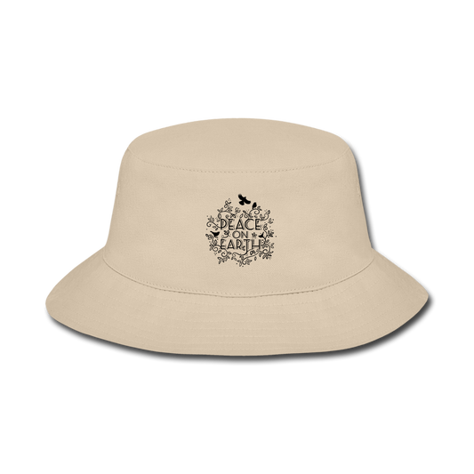 Peace On Earth- Bucket Hat - cream